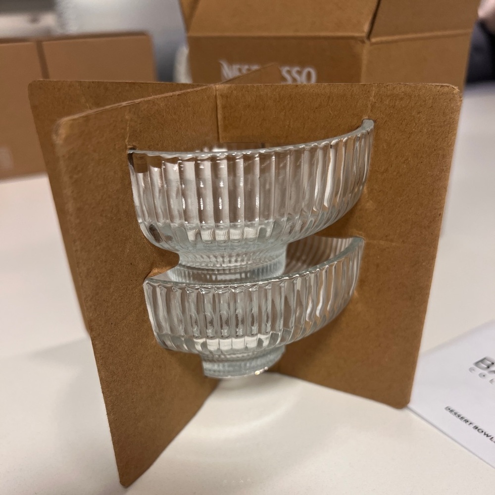 Nespresso Clear Glass Espresso Cups